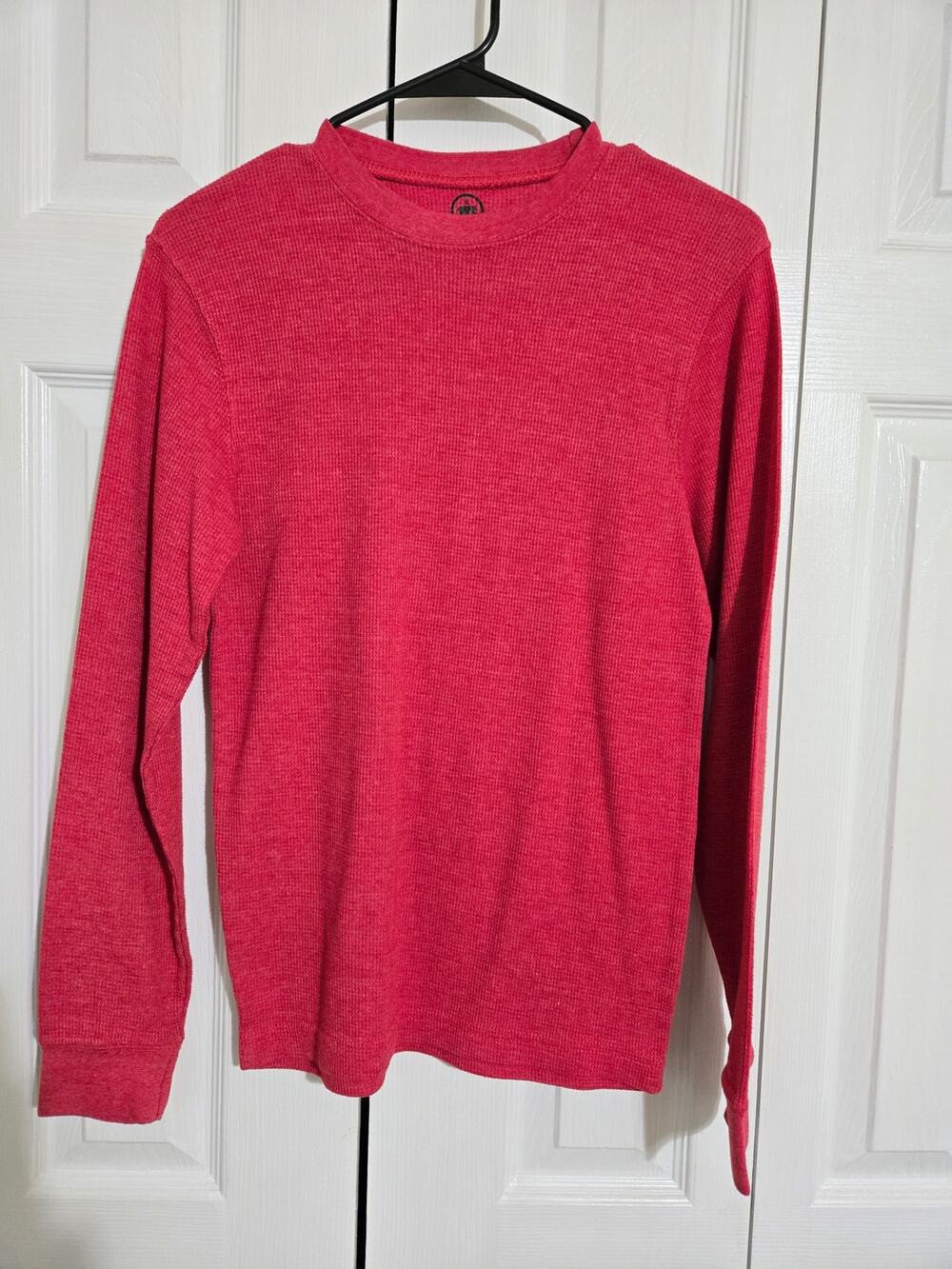 Monument small men's red long sleeve thermal shirt